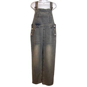Light indigo women’s Denim Overalls with Classic Style medium New